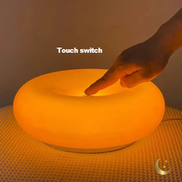 Donut Bauhaus Lamp — Minimalist Ambient Light, Touch-Control, USB