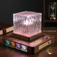 Water Ripple Projector Night Light — Rotating LED Ocean Wave Lamp for Bedroom